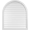 Ekena Millwork Round Top Surface Mount PVC Gable Vent: Functional, w/ 2"W x 1-1/2"P Brickmould Frame, 36"W x 42"H GVPRT36X4202SF - alternate 1